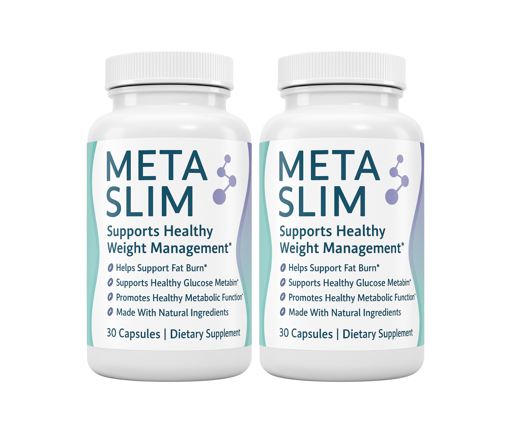 Dois potes do produto MetaSlim